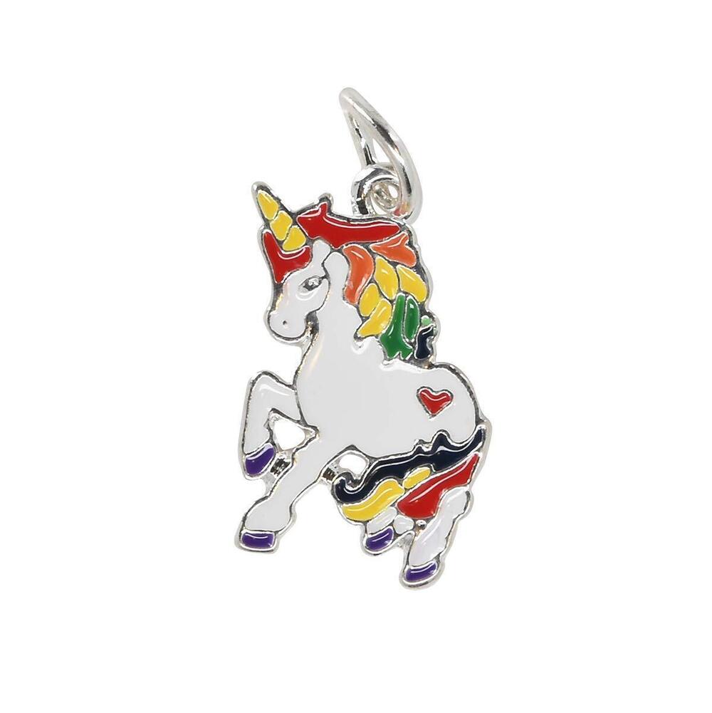 4373 Rainbow Unicorn Charm, LGBTQ Gay Pride Charm 1 Charm